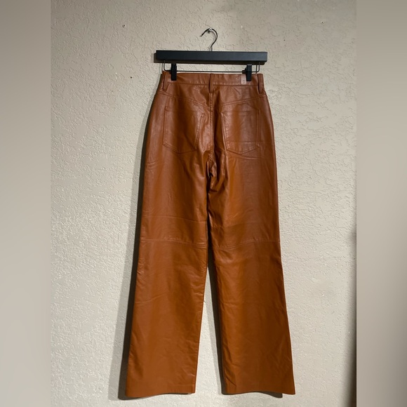 7 for all Mankind | NWT! FAUX LEATHER KATE MODERN STRAIGHT SIZE: 25 - Picture 6 of 7